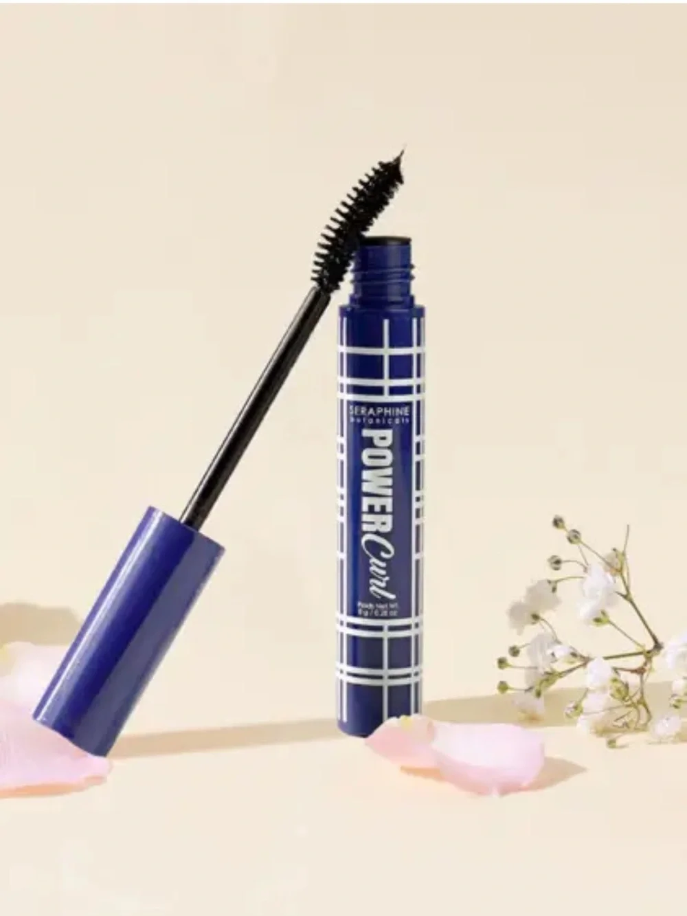 Seraphine Power Curl Mascara — Blue Tube, Black Formula